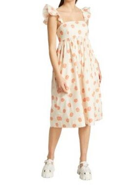 Baum und Pferdgarten Flutter Sleeve Fit-&-Flare Midi Dress Size 34 (US 2/4) NWT